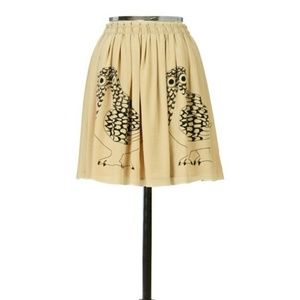 Corey Lynn Carer Anthropologie Silk Owl Skirt 2